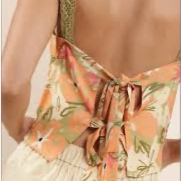 Sadie & Sage Orange and Green Floral Camisole - Picture 4 of 4